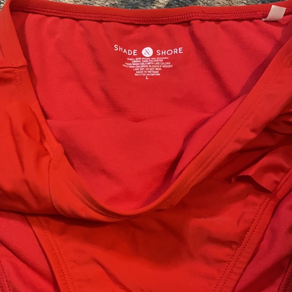 Red high waist bikini bottom - Picture 2 of 3